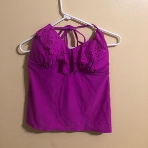 Purple swimsuit top